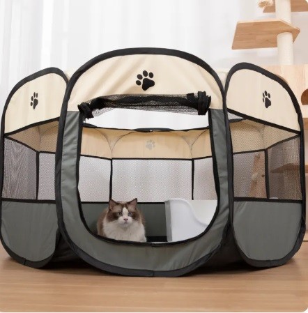 Space-saving pet houses